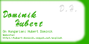 dominik hubert business card